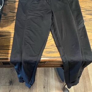 32 Degrees Black Sweatpants with Elastic Cuffs